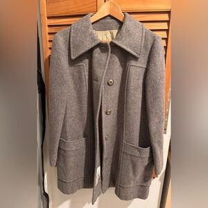 Vintage Sears Women’s Gray Wool Pea Coat